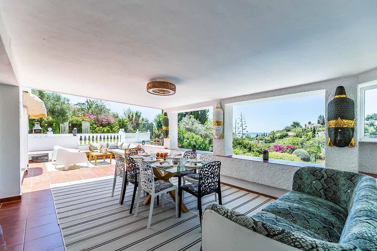 Villa 6 Views Unique Villa With Bbq, Chill Areas, Bar, Private Pool, In A Stunning Setting With Sea, Mountain, Nature, Garden And Pool Views 베날마데나코스타